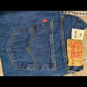 Blue denim Levi’s jeans